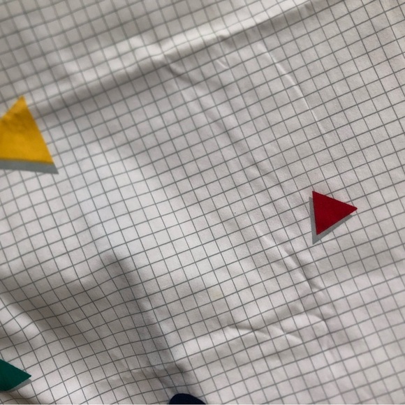 Vtg Geometric Patterned Fabric - Picture 9 of 10